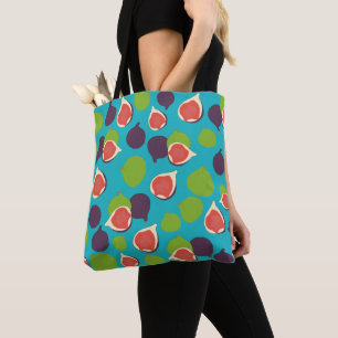 Tote Bag Motif de fruits d'été à la fibre méditerranéenne