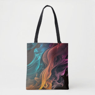 Tote Bag Motif de fumée couleur artistique