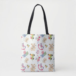Tote Bag Motif de jouets pour enfants