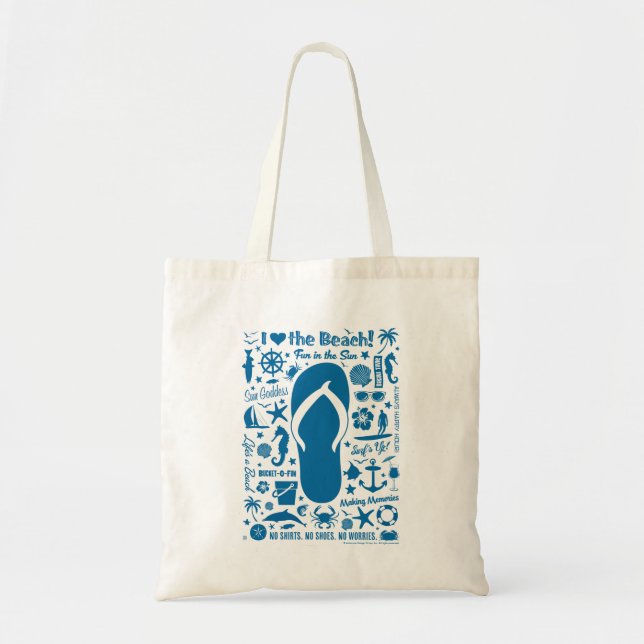 Tote Bag Motif de la volée d'été (Devant)
