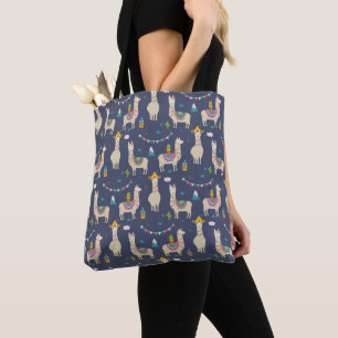Tote Bag Motif de lama de célébration