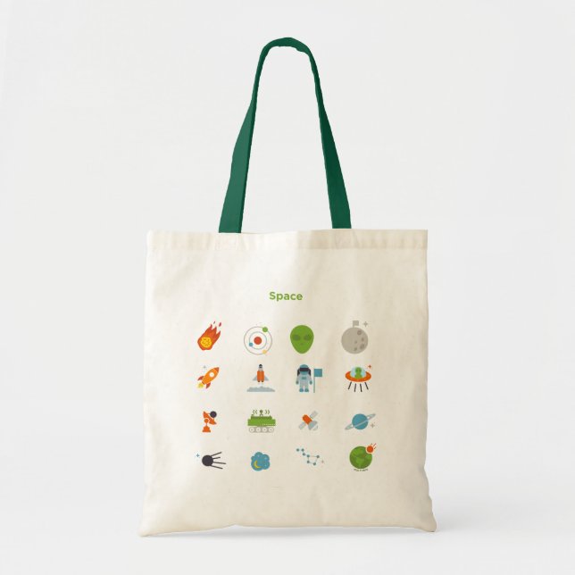 Tote Bag Motif de l'espace (Devant)