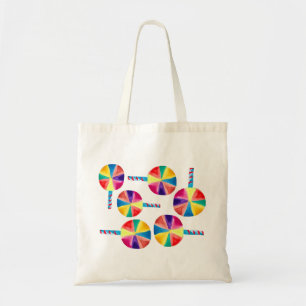 Tote Bag Motif de lollipops colorés