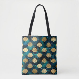 Tote Bag Motif de mandala Dharma de galaxie vert foncé et o