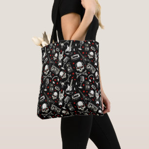Tote Bag Motif de métaux lourds rétro