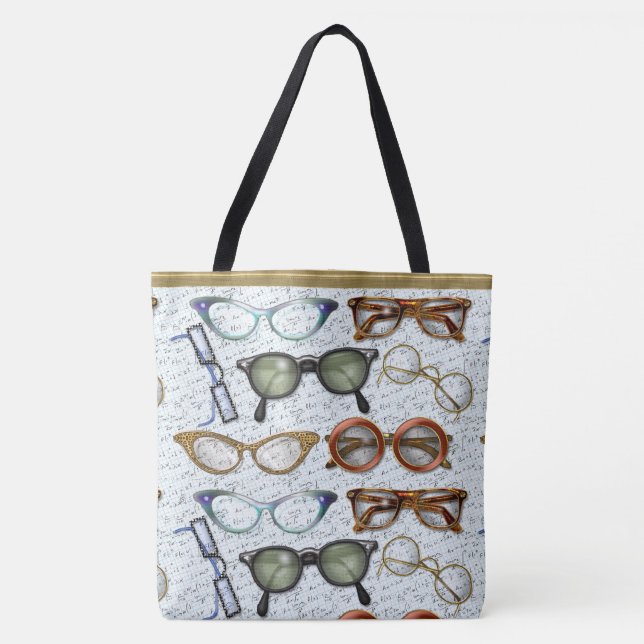 Tote Bag Motif de mode Eyeglass (Devant)