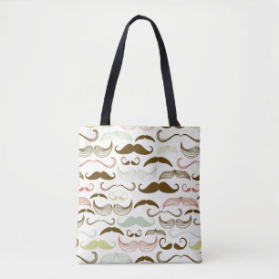 Tote Bag Motif de moustache, rétro style 4