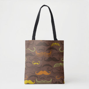 Tote Bag Motif de moustache, rétro style 5