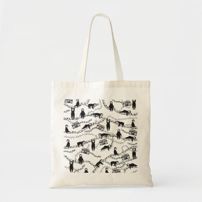 Tote Bag Motif de musique (Devant)