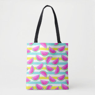 Tote Bag Motif de pastèques joyeux et colorés