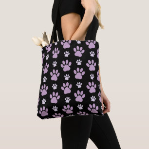 Tote Bag Motif De Pâtes, Pâtes Lilac, Pâtes De Chien, Empre