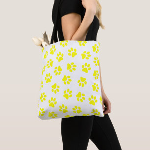 Tote Bag Motif De Pâtes, Patrouilles De Chien, Paws Jaunes