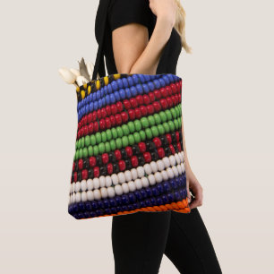 Tote Bag Motif de perles tribales Massai