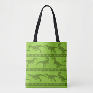 Tote Bag Motif de Raptor Vert