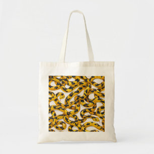 Tote Bag Motif de serpent jaune et noir