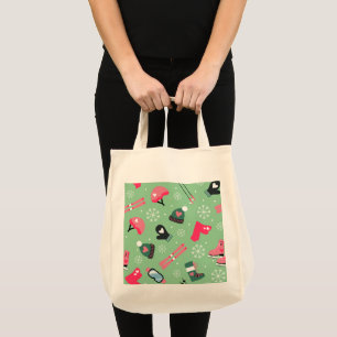 Tote Bag Motif de sports de vacances d'hiver mignon