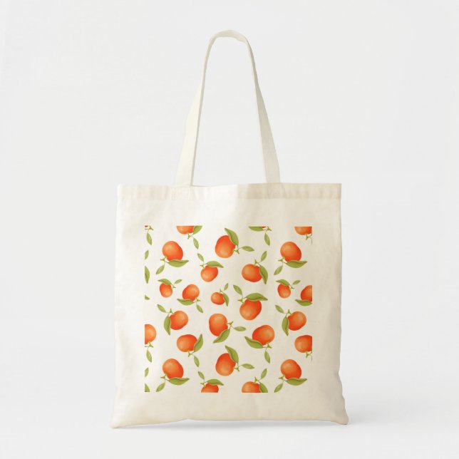 Tote Bag Motif de tangerines juteuses (Devant)