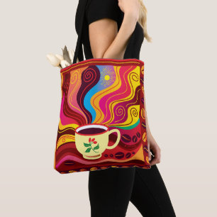 Tote Bag Motif de tasse de café fumant