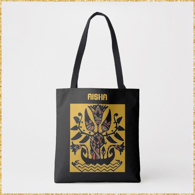 Tote Bag Motif de tatouage ethnique tribal (Créateur téléchargé)