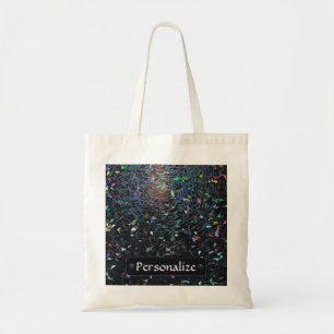 Tote Bag Motif de verre teinté abstrait iridescent personna