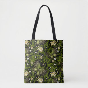 Tote Bag Motif de Vert-or de ressort