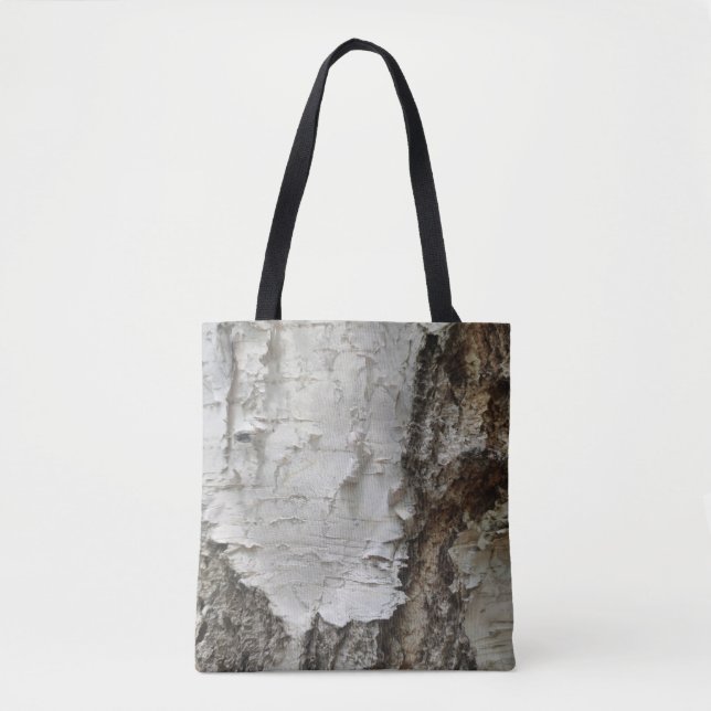 Tote Bag Motif d'écorce de bouleau (Devant)