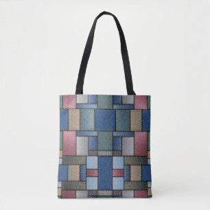 Tote Bag Motif Denim