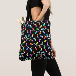 Tote Bag Motif des lumières de Noël