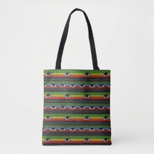 Tote Bag Motif des yeux psychédéliques