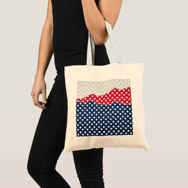Tote Bag Motif d'étoiles (Devant (produit))