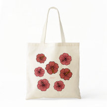 Motif d'hibiscus tropical personnalisé
