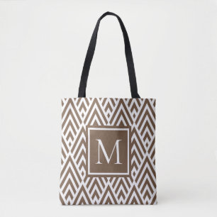 Tote Bag Motif diamant tendance moyen Brown Monogram Arrow