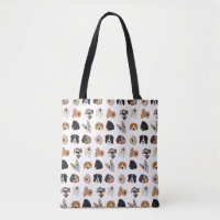 Motif d'illustration du visage de chien mignon