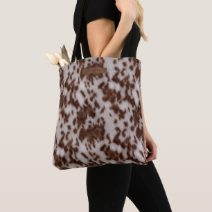 Tote Bag Motif d'impression Faux Cowhide