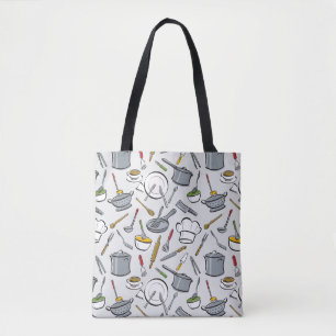 Tote Bag Motif d'outils de cuisine