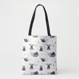Tote Bag Motif doux somnolent de paresse