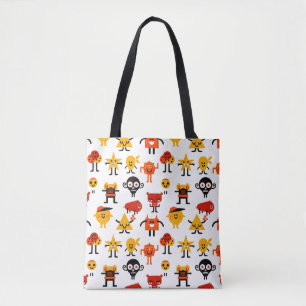 Tote Bag Motif drôle de monstres