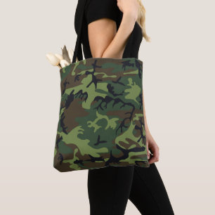Tote Bag Motif du Camouflage Vert, Motif militaire, Armée