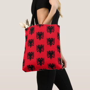 Tote Bag Motif du drapeau albanais