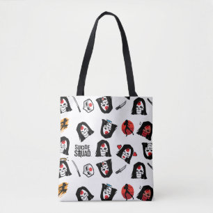 Tote Bag Motif du peloton Katana Emoji de suicide