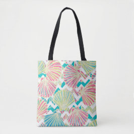 Tote Bag Motif Elegant Seashells