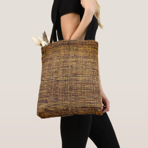 Tote Bag Motif en bambou tissé