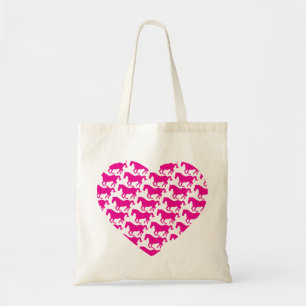 Tote Bag Motif en forme de coeur de cheval