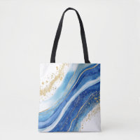 Motif en marbre bleu et or Abstrait
