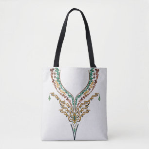 Tote Bag Motif ethnique coloré minimaliste vintage fourre-t