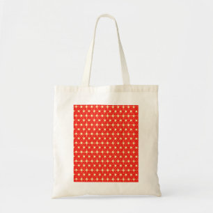 Tote Bag motif étoile rouge avec ligne jaune