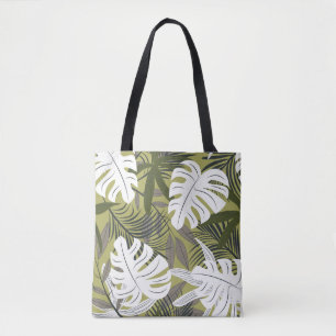 Tote Bag Motif Feuille tropical dynamique