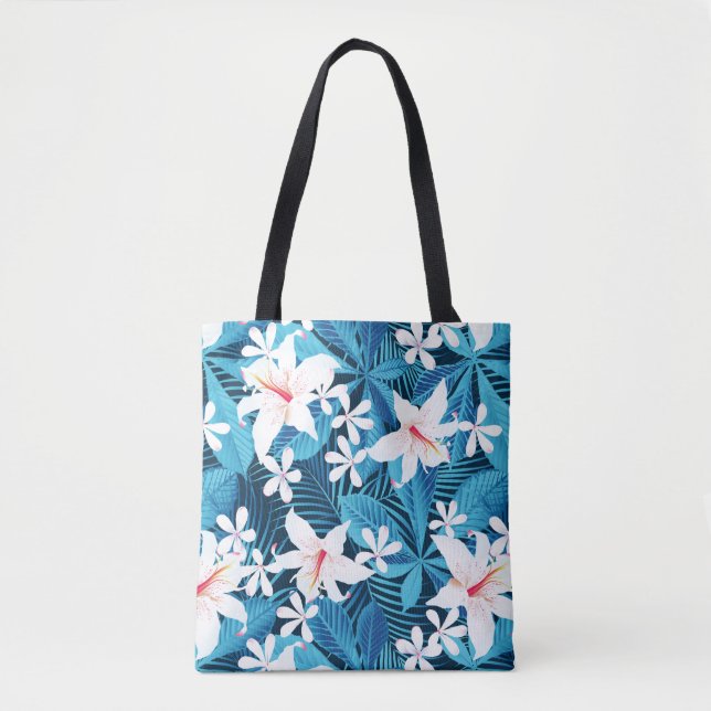 Tote Bag Motif floral 2 de ketmie tropicale (Devant)