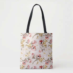 Tote Bag Motif floral 3 d'élégance abstraite