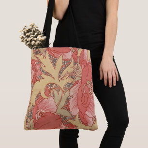 Tote Bag Motif floral de Nouveau d'art de pavots de William